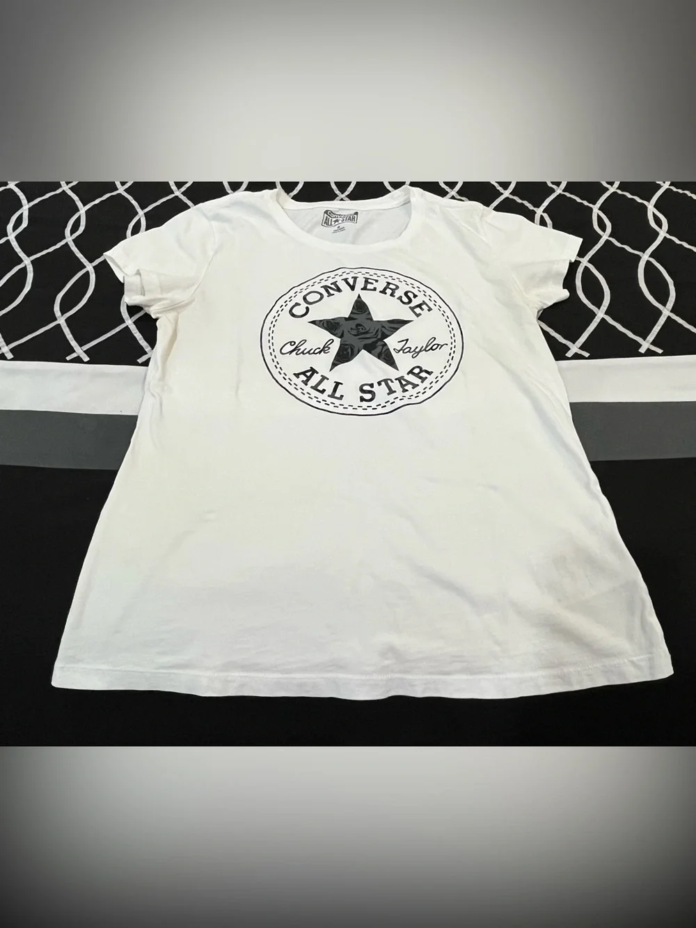 Converse White Kids All Star Logo Short Sleeve Tee